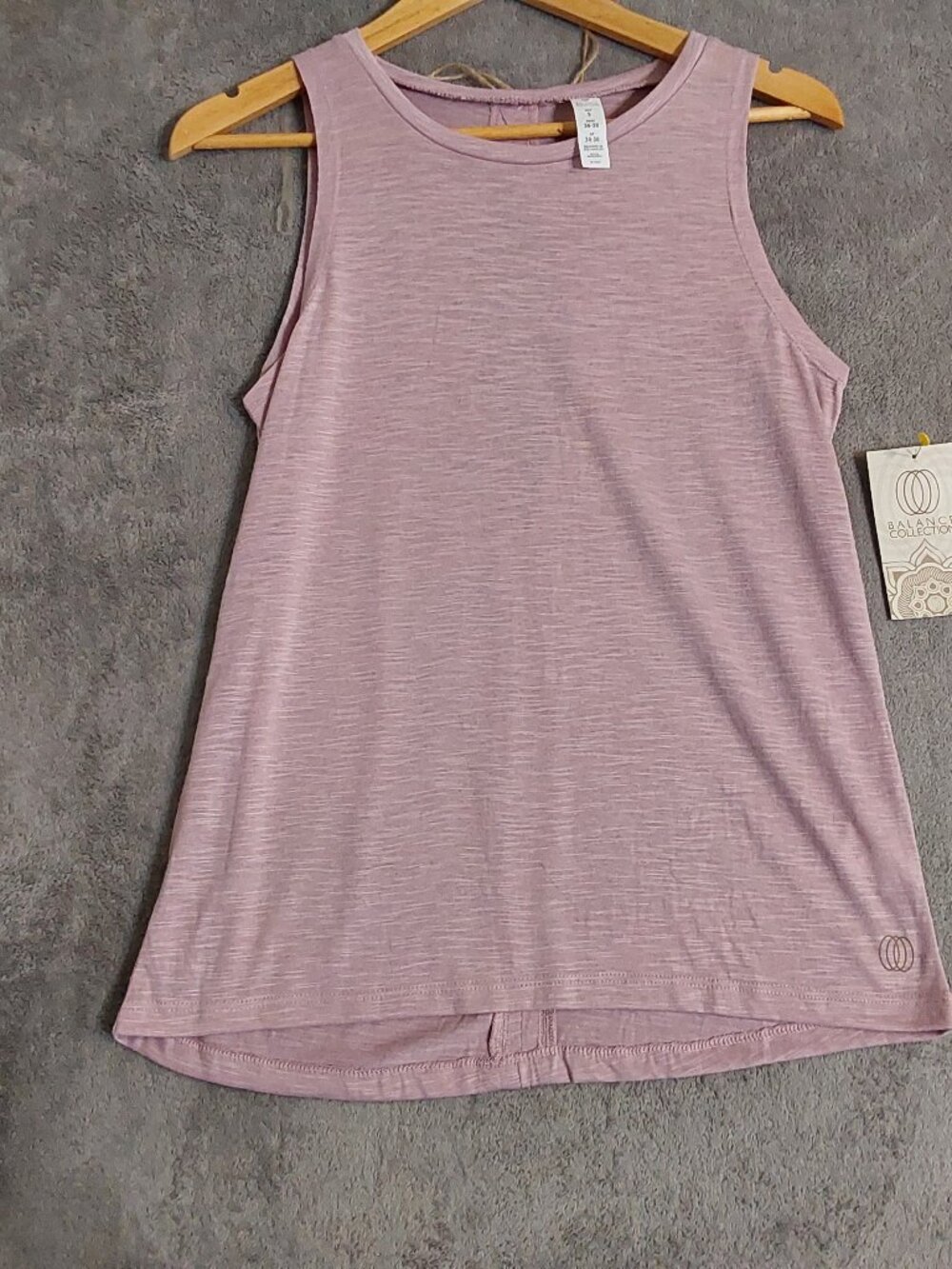 NWT Balance Collection Women's Pink Sleeveless Athletic Tank Top Size Small